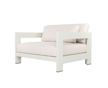 Hamilton Alu Lux 1 Seater - White / Caste Slate